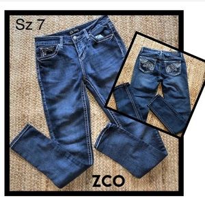 ZCO DENIM Jeans Size 7 Cotton Spandex Rayon